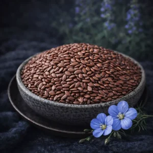 natural raw flax seeds
